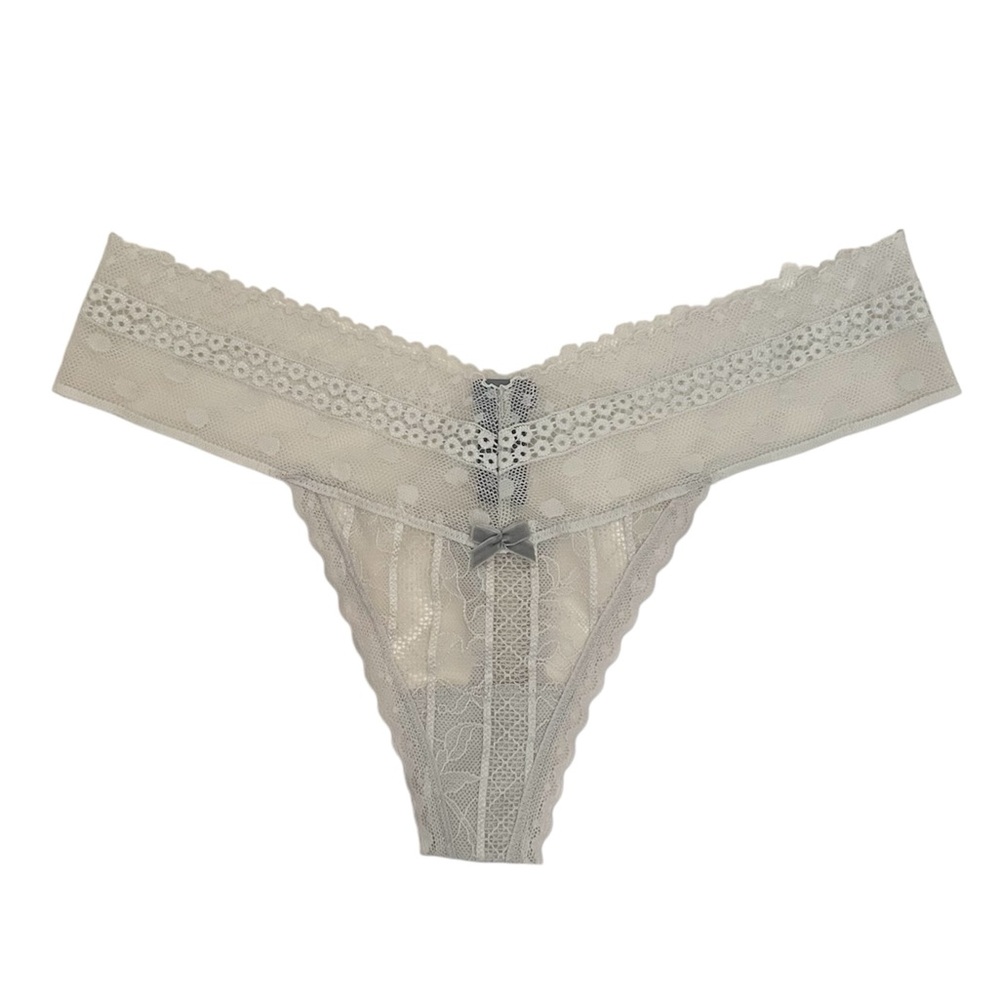 Aerie NEW All-over Sheer Lace Thong Panty